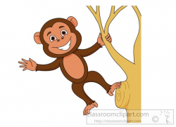 monkey clipart monkey clipart clipart smiling monkey hanging from ...