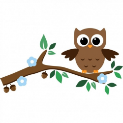96+ Owl On Branch Clip Art | ClipartLook