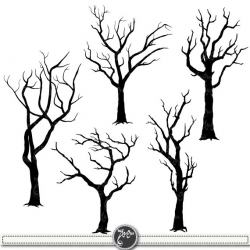 Tree Silhouettes Clipart Tree SILHOUETTES clip art