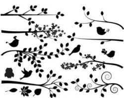 Branch silhouette | Etsy