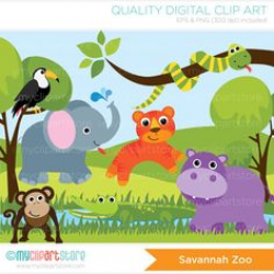 Jungle Explorer Clip Art | Clipart Happy Green Snake Coiled Around A ...