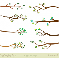 Tree branches clipart, Tree branch clip art, Bare branch clipart ...