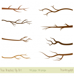 Tree branches clipart, Tree branch clip art, Bare branch clipart ...