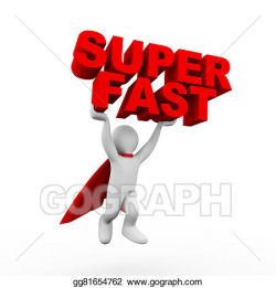 Stock Illustration - 3d flying businessman super hero superman in a ...