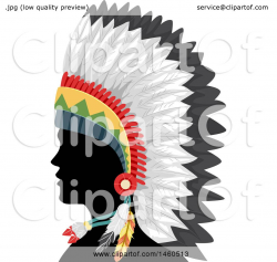 Indian Headdress Silhouette at GetDrawings.com | Free for personal ...