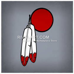 Braves Feathers Graphic Indians Native Americans Seminoles Chiefs ...