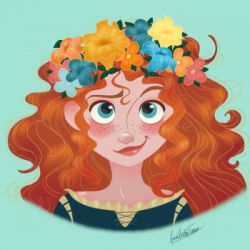 Merida Flower Crown by Rocío Belén Ferreiro | Brave | Valiente ...