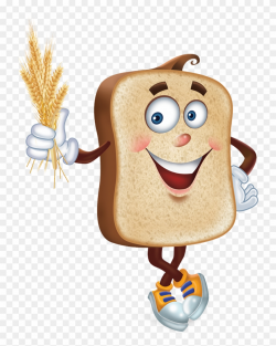 Grain Clipart Dietary Fibre - Whole Wheat Bread Cartoon ...
