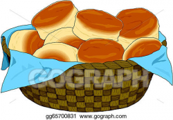 EPS Vector - Bread basket . Stock Clipart Illustration ...