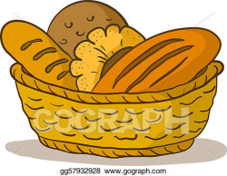 Vector Clipart - Bread in a basket. Vector Illustration ...