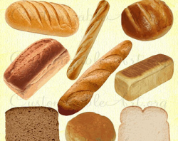 Bread clipart | Etsy