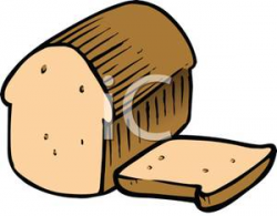 A Sliced Loaf of Bread - Clipart