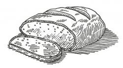 Loaf Bread Cut Drawing stock vectors - Clipart.me