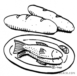 Bread and Fish Clipart - ClipartBlack.com