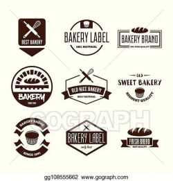 EPS Vector - Set of bakery and bread logos, labels, badges ...