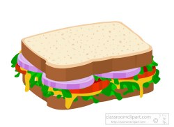 Sandwich Clipart Clipart- vegetable-sandwich-on-sliced-bread-clipart ...
