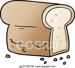 Vector Art - Cartoon loaf of bread. Clipart Drawing gg101765139 ...