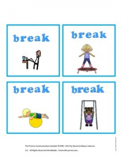 Autism Support) I Need a Break Cards by: Autism Classroom (Special ...