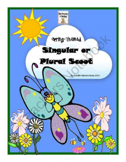Spring Singular and Plural Scoot Quiz Cards | Plural nouns, Multiple ...