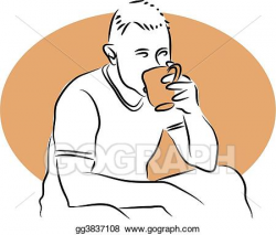 Clipart - Tea break. Stock Illustration gg3837108 - GoGraph