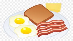 Eat Clipart Breakfast - Bacon And Eggs Drawing - Png ...