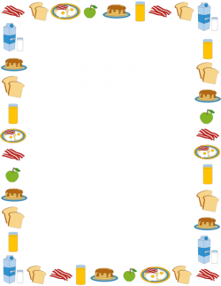 Breakfast page border. Free downloads at http://pageborders.org ...