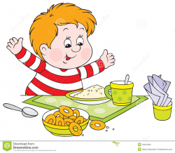 Free Eating Breakfast Clipart