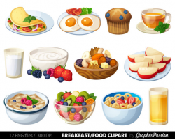 Breakfast Clipart Food clipart Dessert clipart Food clip art