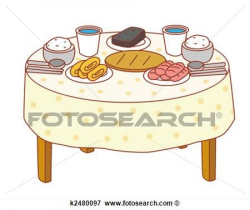 Breakfast Table Clip Art - Coho