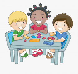 Children Eating Breakfast Clipart - Kids Play Dough Clipart ...