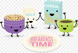 Breakfast Time Cartoon PNG Breakfast Cereal Clipart download ...