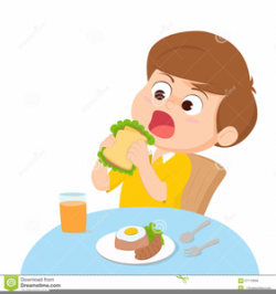 Kid Eating Breakfast Clipart | Free Images at Clker.com - vector ...