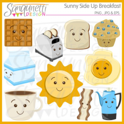 Sanqunetti Design: Sunny Side Up Breakfast Clipart