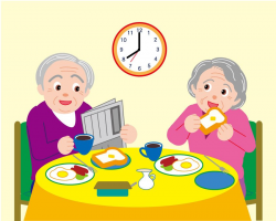 Breakfast clipart grandparent - Pencil and in color breakfast ...