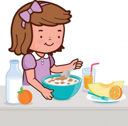 Someone Eating Breakfast Clipart - ClipartUse