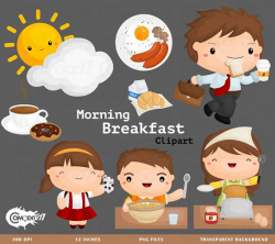 Morning Breakfast Clipart - Cute Clipart, Morning Clipart, Fun ...