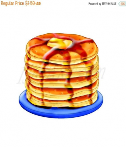 50% OFF Pancake Clipart Pancake Clip art Breakfast clipart