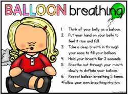 Self-Regulation and Management SEL - FREE Balloon Breathing Posters