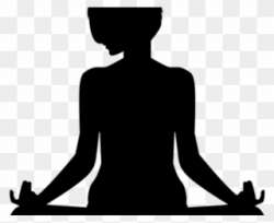 Relax Clipart Meditation Posture - Belly Breathing Black And ...