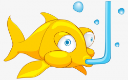 Small Fish That Breathe In The Water, Fish, Cartoon, Aquatic PNG ...