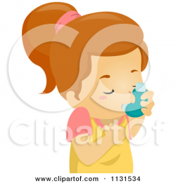 Clip Art Of Person With Breathing Problems Clipart