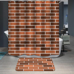 Brick Clipart Brick Pattern Custom Shower Curtain