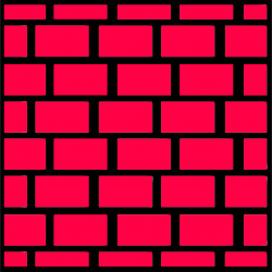 Clipart - Red brick wall