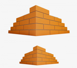 Cartoon Brick Wall, House, Wall, Build A House PNG Image and Clipart ...