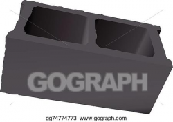 Vector Stock - Cement brick. Clipart Illustration gg74774773 - GoGraph