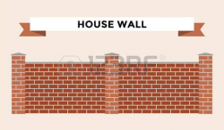Brick clipart - PinArt | Brick fence; brick house; brick, brick ...