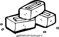 Vector Art - Cartoon bricks. Clipart Drawing gg66725180 - GoGraph