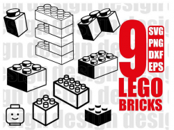LEGO BRICKS SVG lego clipart lego brick silhouette lego