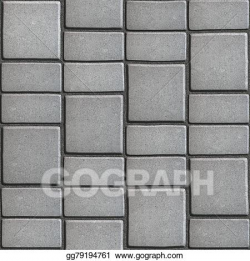 Stock Illustration - Gray paving slabs that mimic natural stone ...