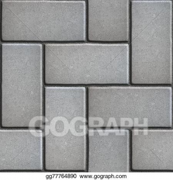 Stock Illustration - Gray paving of sidewalk slabs rectangles ...